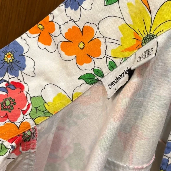 Vintage 90s butterfly appliqué floral shirt jacket, large - Picture 10 of 12